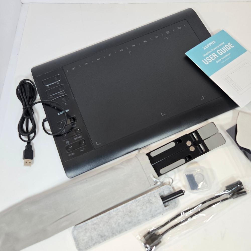 XOPPOX VIN1060Plus Graphics Drawing Tablet with Stylus Stand and Accessories